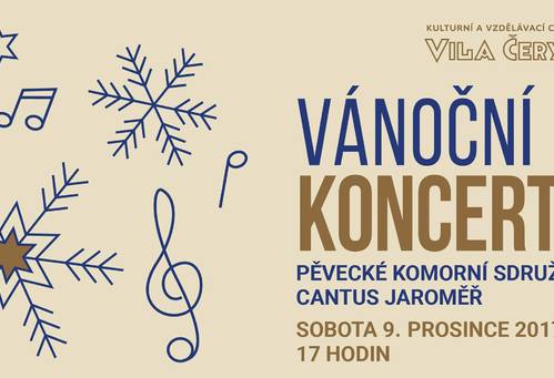 PĚVECKÉ KOMORNÍ SDRUŽENÍ CANTUS JAROMĚŘ vánoční koncert ve Vile Čerych