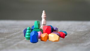 Dřevěné balanční kameny