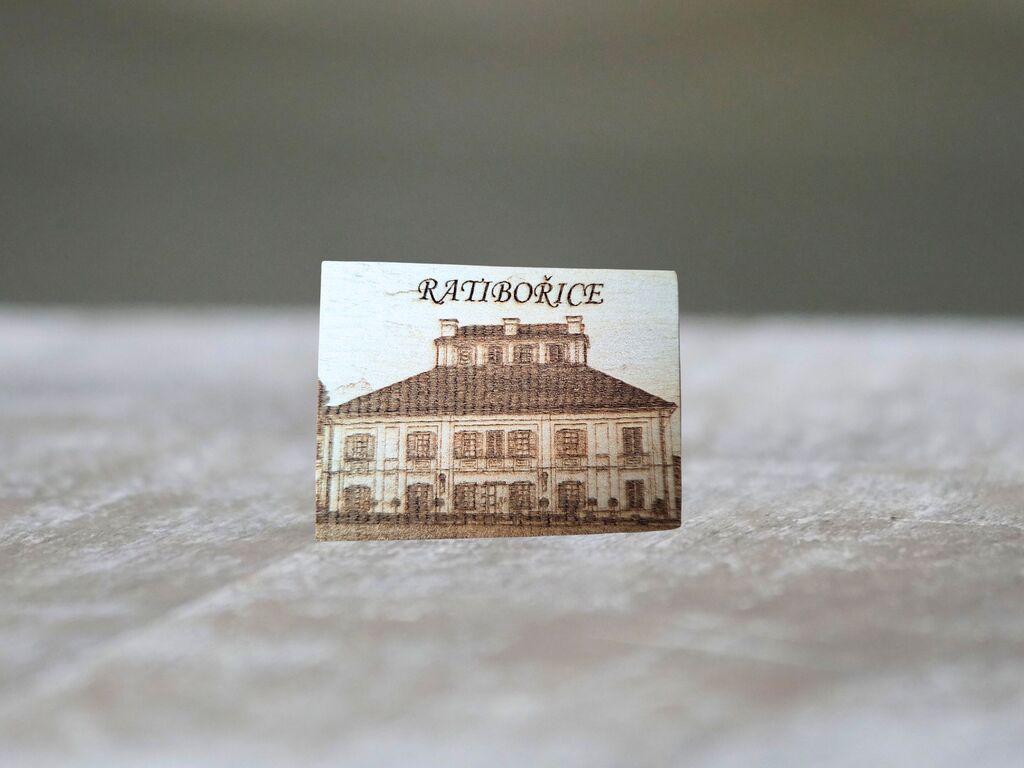 Magnet zámek Ratibořice / dřevo/